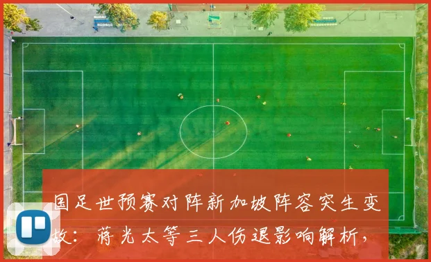 国足世预赛对阵新加坡阵容突生变故：蒋光太等三人伤退影响解析，高天意紧急入替能否扛起重任？